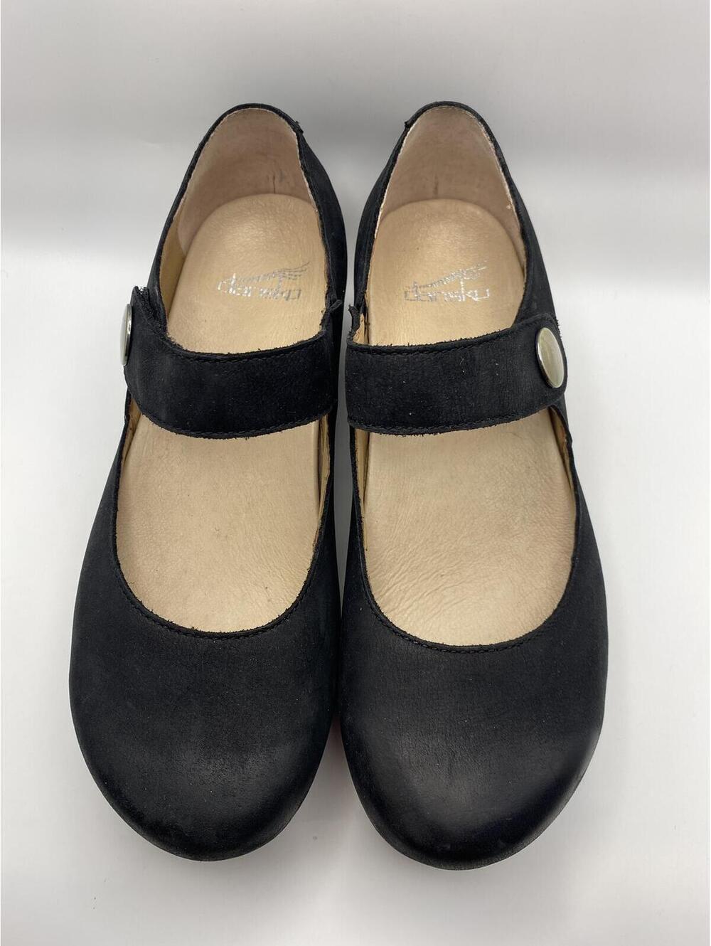 Dansko Black Leather Mary Jane Shoes Size 6 - Picture 3 of 7